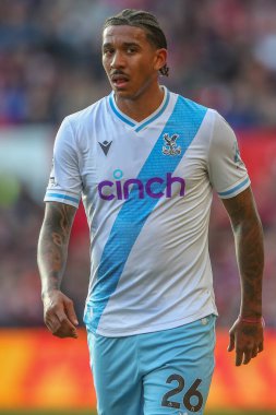 Kristal Saray 'dan Chris Richards Premier Lig maçı sırasında Nottingham Ormanı, Kristal Saray' a karşı City Ground, Nottingham, İngiltere, 30 Mart 202