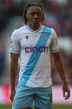 Kristal Saray 'dan Eberechi Eze Premier Lig maçı sırasında Nottingham Forest, Kristal Saray' a karşı 30 Mart 202 'de Nottingham, İngiltere' de.