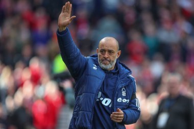 Nuno Esprito Santo Premier Lig maçında Nottingham Ormanı teknik direktörü Nottingham Forest, Crystal Palace 'a karşı City Zound, Nottingham, İngiltere, 30 Mart 2024