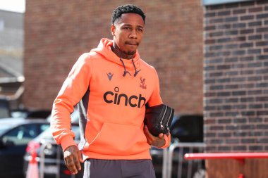Nathaniel Clyne of Crystal Palace arrives ahead of the Premier League match Nottingham Forest vs Crystal Palace at City Ground, Nottingham, United Kingdom, 30th March 202 clipart