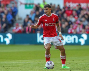 Nottingham Ormanı 'ndan Morgan Gibbs-White Premier League maçı sırasında Nottingham Forest, Kristal Saray' a karşı 30 Mart 202 'de Nottingham, İngiltere' de.