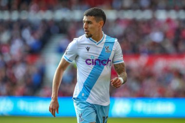 Kristal Saray 'dan Daniel Muoz Premier Lig maçı sırasında Nottingham Ormanı' na karşı Kristal Saray City Ground, Nottingham, İngiltere, 30 Mart 2024