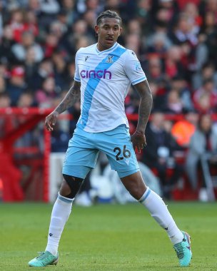 Kristal Saray 'dan Chris Richards Premier Lig maçı sırasında Nottingham Ormanı, Kristal Saray' a karşı City Ground, Nottingham, İngiltere, 30 Mart 202