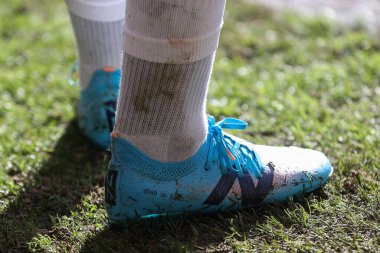 Kristal Saray 'dan Eberechi Eze' nin Yeni Denge futbol ayakkabısı Premier Lig maçı sırasında Nottingham Forest, Crystal Palace 'a karşı City Zound, Nottingham, İngiltere, 30 Mart 202