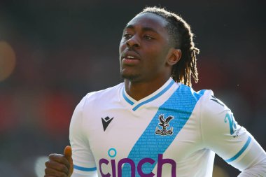 Kristal Saray 'dan Eberechi Eze Premier Lig maçı sırasında Nottingham Forest, Kristal Saray' a karşı 30 Mart 202 'de Nottingham, İngiltere' de.