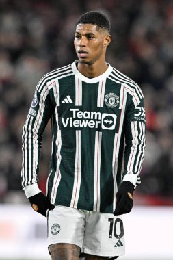 Manchester United 'dan Marcus Rashford Premier League karşılaşmasında Brentford Manchester United' a karşı Gtech Community Stadyumu, Londra, Birleşik Krallık, 30 Mart 202