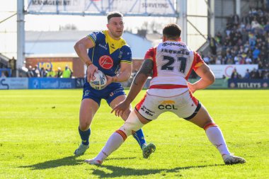 Warrington Wolves 'tan George Williams, 30 Mart 202' de Warrington Wolves 'un Halliwell Jones Stadyumu' ndaki Catalans Dragons 'a karşı oynadığı Betfred Süper Ligi karşılaşmasında görev başındaydı.