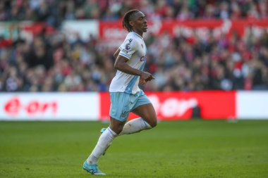 Kristal Saray 'dan Eberechi Eze Premier Lig maçı sırasında Nottingham Forest, Kristal Saray' a karşı 30 Mart 202 'de Nottingham, İngiltere' de.