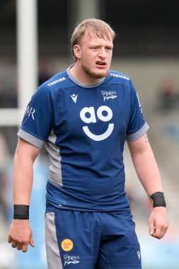 Gallagher Premiership maçında Satış Köpekbalıkları Exeter Chiefs 'e karşı Salford Community Stadyumu, Eccles, İngiltere' de 31 Mart 202 'de oynanan Satış Köpekbalıkları maçında Ben Bamber.