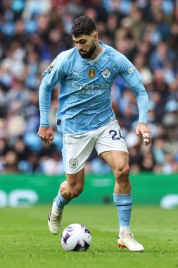 Manchester City 'den Joko Gvardiol, Premier League maçında Manchester City ile Arsenal arasında 31 Mart 2024' te Etihad Stadyumu 'nda bir ara verdi.