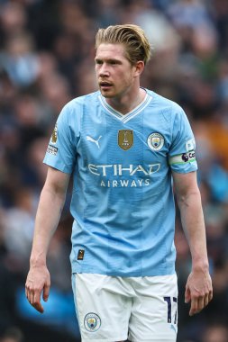 Manchester City ile Manchester City arasındaki Premier League maçında Kevin De Bruyne, Etihad Stadyumu 'nda 31 Mart 202 tarihinde karşı karşıya geldi.