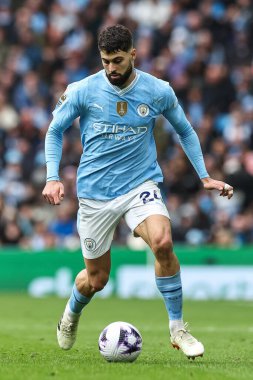 Manchester City 'den Joko Gvardiol, Premier League maçında Manchester City ile Arsenal arasında 31 Mart 2024' te Etihad Stadyumu 'nda bir ara verdi.