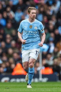 Manchester City ile Manchester City arasındaki Premier League maçında Kevin De Bruyne, Etihad Stadyumu 'nda 31 Mart 202 tarihinde karşı karşıya geldi.