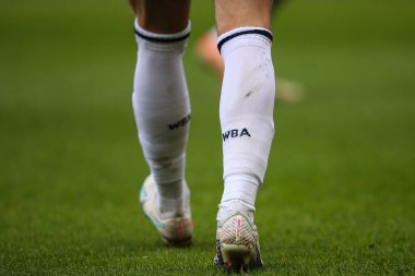 West Bromwich Albion 'un ev çorapları Sky Bet Şampiyonası maçında West Bromwich Albion, Watford' a karşı Hawthorns, West Bromwich, İngiltere, 1 Nisan 202