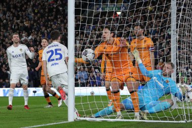 Leeds United takımından Sam Byram, 1 Nisan 202 'de Leeds Road, Leeds, İngiltere' de oynanan Sky Bet Şampiyonası maçında 1-0 öne geçti.