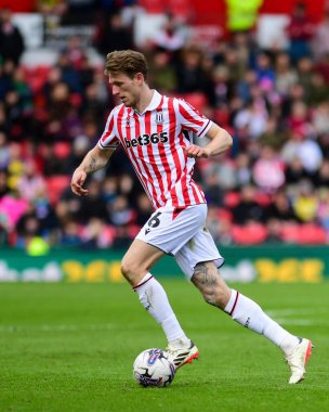 Stoke City 'nin Wouter Burger maçı sırasında Stoke City, Huddersfield Town' a karşı Bet365 Stadyumu, Stoke-on-Trent, Birleşik Krallık, 1 Nisan 202