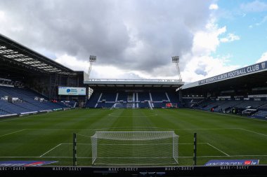 The Hawthorns, West Bromwich Albion 'un evi, West Bromwich Albion maçı öncesinde West Bromwich Albion, Watford' a karşı The Hawthorns, West Bromwich, Birleşik Krallık, 1 Nisan 202