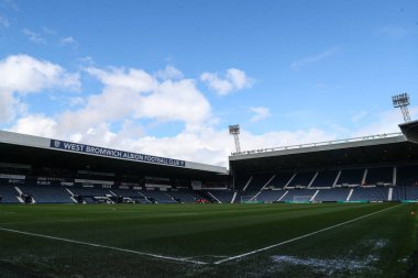 The Hawthorns, West Bromwich Albion 'un evi, West Bromwich Albion maçı öncesinde West Bromwich Albion, Watford' a karşı The Hawthorns, West Bromwich, Birleşik Krallık, 1 Nisan 202