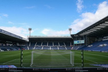 The Hawthorns, West Bromwich Albion 'un evi, West Bromwich Albion maçı öncesinde West Bromwich Albion, Watford' a karşı The Hawthorns, West Bromwich, Birleşik Krallık, 1 Nisan 202