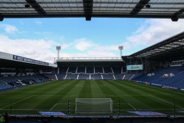 The Hawthorns, West Bromwich Albion 'un evi, West Bromwich Albion maçı öncesinde West Bromwich Albion, Watford' a karşı The Hawthorns, West Bromwich, Birleşik Krallık, 1 Nisan 202