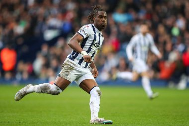 West Bromwich Albion 'dan Brandon Thomas-Asante Sky Bet Şampiyonası maçı sırasında West Bromwich Albion, Watford' a karşı The Hawthorns, West Bromwich, İngiltere, 1 Nisan 202