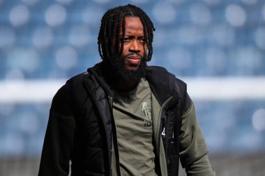 Nathaniel Chalobah of West Bromwich Albion arrives ahead of the Sky Bet Championship match West Bromwich Albion vs Watford at The Hawthorns, West Bromwich, United Kingdom, 1st April 202 clipart