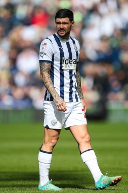 West Bromwich Albion 'dan Alex Mowatt Sky Bet Şampiyonası maçında West Bromwich Albion, Watford' a karşı The Hawthorns, West Bromwich, İngiltere, 1 Nisan 202
