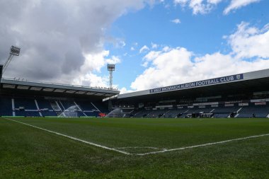 The Hawthorns, West Bromwich Albion 'un evi, West Bromwich Albion maçı öncesinde West Bromwich Albion, Watford' a karşı The Hawthorns, West Bromwich, Birleşik Krallık, 1 Nisan 202