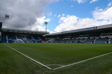 The Hawthorns, West Bromwich Albion 'un evi, West Bromwich Albion maçı öncesinde West Bromwich Albion, Watford' a karşı The Hawthorns, West Bromwich, Birleşik Krallık, 1 Nisan 202