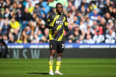 Watford takımından Edo Kayembe, West Bromwich Albion, Watford 'a karşı 1 Nisan 202' de The Hawthorns, West Bromwich, İngiltere 'de oynanan maçta