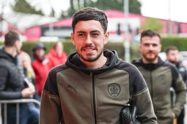 Barnsley 'den Corey O' Keeffe, 1 Nisan 202 'de İngiltere' nin Trent kentindeki Pirelli Stadyumu 'nda oynanan 1.