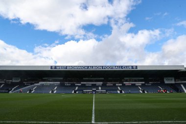 The Hawthorns, West Bromwich Albion 'un evi, West Bromwich Albion maçı öncesinde West Bromwich Albion, Watford' a karşı The Hawthorns, West Bromwich, Birleşik Krallık, 1 Nisan 202