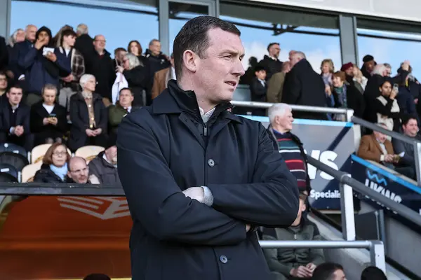 Neill Collins Head Coach Barnsley Looks Sky Bet League Match — Stock Photo, Image