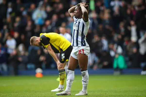 Brandon Thomas Asante West Bromwich Albion Tól Teljes Munkaidőben Reagál — Stock Fotó