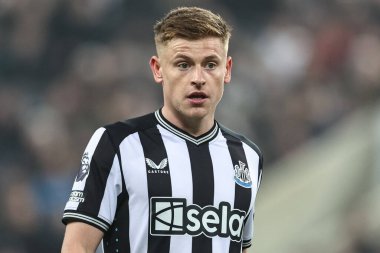 Newcastle United 'dan Harvey Barnes Premier League maçı sırasında Newcastle United Everton' a karşı St. James 's Park, Newcastle, İngiltere, 2 Nisan 202