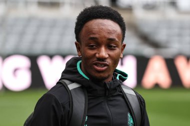 Newcastle United takımından Amadou Diallo Premier League maçında Newcastle United ile Everton arasında oynanan St.James 's Park, Newcastle, 2 Nisan 202