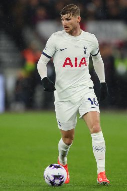 Tottenham Hotspur takımından Timo Werner Premier League maçında West Ham United Tottenham Hotspur 'a karşı Londra Stadyumu, Londra, 2 Nisan 202