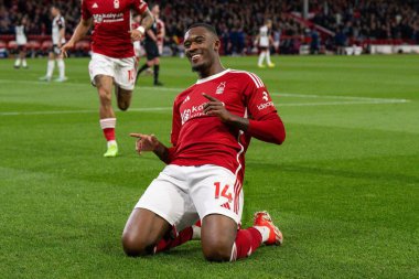 Nottingham Ormanı 'ndan Callum Hudson-Odoi Premier Lig maçında Nottingham Forest' a karşı Fulham City Ground, Nottingham, İngiltere 'de 2 Nisan 202' de 1-0 berabere kaldı.