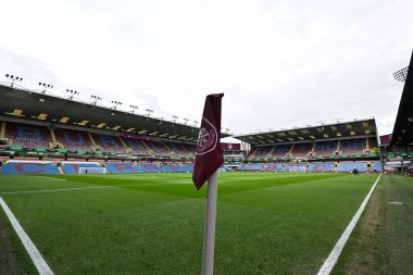 2 Nisan 202 'de Burnley, Burnley, Burnley' de Wolverhampton Wanderers 'a karşı oynanan Premier Lig karşılaşması öncesinde Çim Mağribi' nin genel görünümü