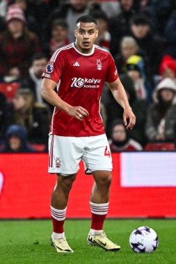 Murillo of Nottingham Forest in action during the Premier League match Nottingham Forest vs Fulham at City Ground, Nottingham, United Kingdom, 2nd April 202 clipart