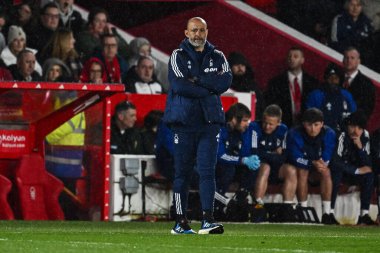 Nottingham Ormanı 'nın Nuno Esprito Santo Müdürü Premier Lig maçı sırasında Nottingham Forest Fulham' a karşı City Ground, Nottingham, İngiltere, 2 Nisan 2024