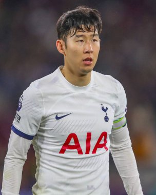 Tottenham Hotspur 'dan Son Heung-Min Premier League maçı sırasında West Ham United Tottenham Hotspur' a karşı Londra Stadyumu, Londra, 2 Nisan 202