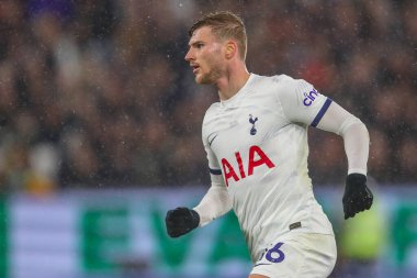 Tottenham Hotspur takımından Timo Werner Premier League maçında West Ham United Tottenham Hotspur 'a karşı Londra Stadyumu, Londra, 2 Nisan 202