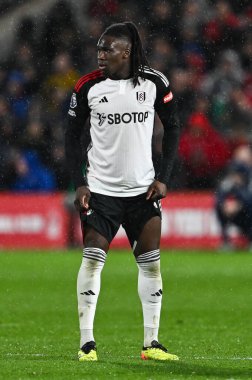 Fulham 'dan Calvin Bassey Premier Lig maçı sırasında Nottingham Forest, Fulham' a karşı City Ground, Nottingham, İngiltere, 2 Nisan 202