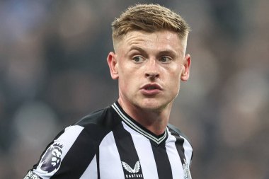 Newcastle United 'dan Harvey Barnes Premier League maçı sırasında Newcastle United Everton' a karşı St. James 's Park, Newcastle, İngiltere, 2 Nisan 202