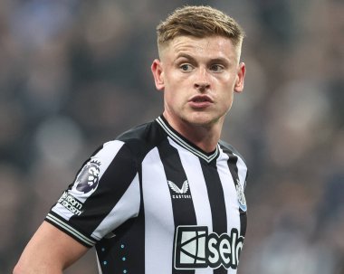 Newcastle United 'dan Harvey Barnes Premier League maçı sırasında Newcastle United Everton' a karşı St. James 's Park, Newcastle, İngiltere, 2 Nisan 202