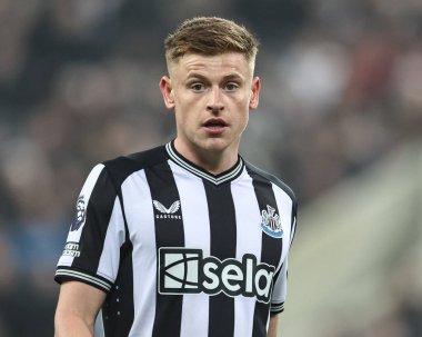 Newcastle United 'dan Harvey Barnes Premier League maçı sırasında Newcastle United Everton' a karşı St. James 's Park, Newcastle, İngiltere, 2 Nisan 202