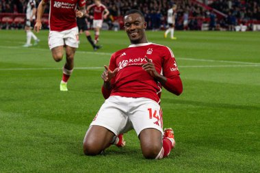 Nottingham Ormanı 'ndan Callum Hudson-Odoi Premier Lig maçında Nottingham Forest' a karşı Fulham City Ground, Nottingham, İngiltere 'de 2 Nisan 202' de 1-0 berabere kaldı.
