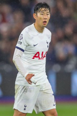 Tottenham Hotspur 'dan Son Heung-Min Premier League maçı sırasında West Ham United Tottenham Hotspur' a karşı Londra Stadyumu, Londra, 2 Nisan 202