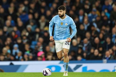 Manchester City Premier League maçında Joko Gvardiol Manchester City ile Aston Villa maçında Etihad Stadyumu, Manchester, İngiltere, 3 Nisan 2024